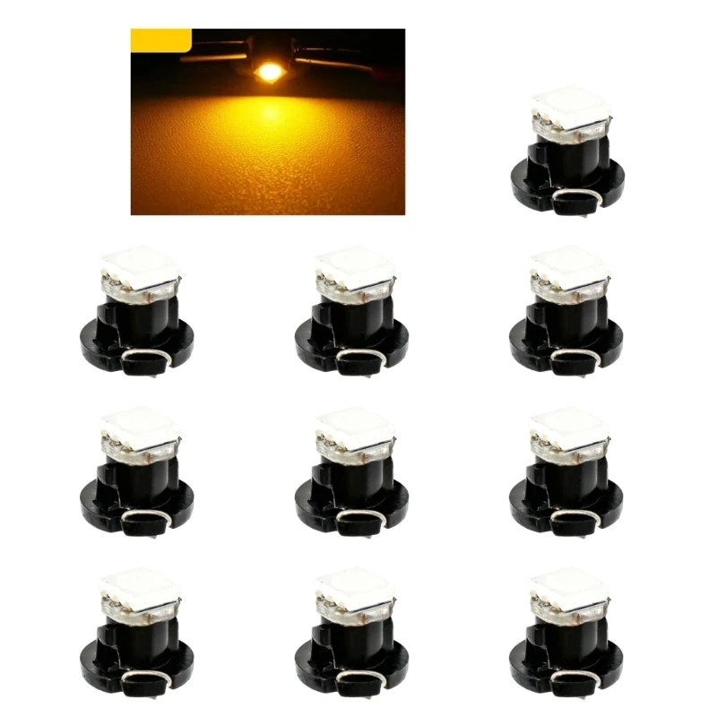 10Pcs LED Bulbs Dashboard Warming Bright Bulb 4.2 4.7 Auto 12V