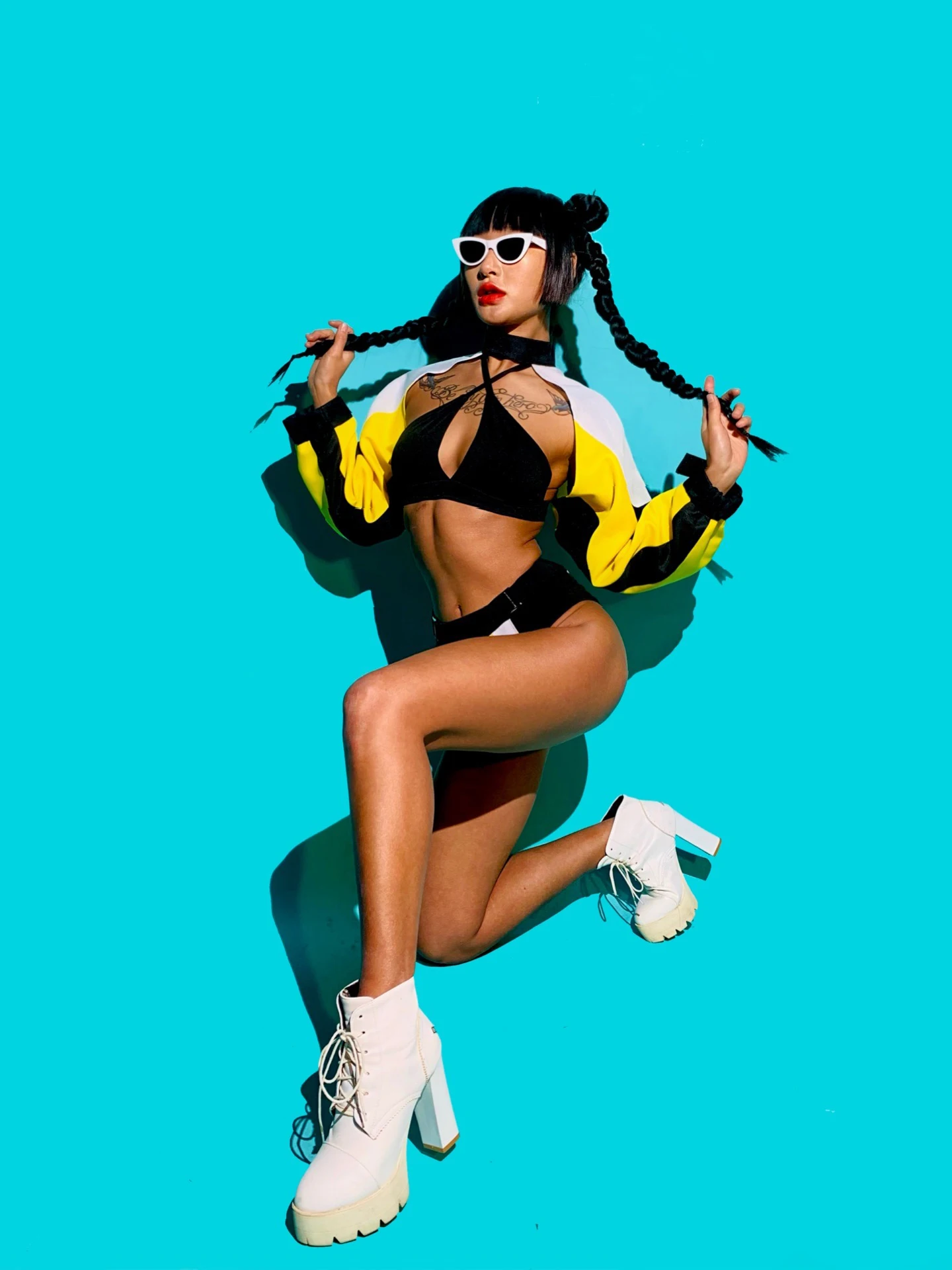 New Sexy Bikini Jazz Dance Costume Adult Hip Hop Clothes Kpop Outfit Nightclub Bar Gogo Dance Clothing Drag Queen Clothes Set