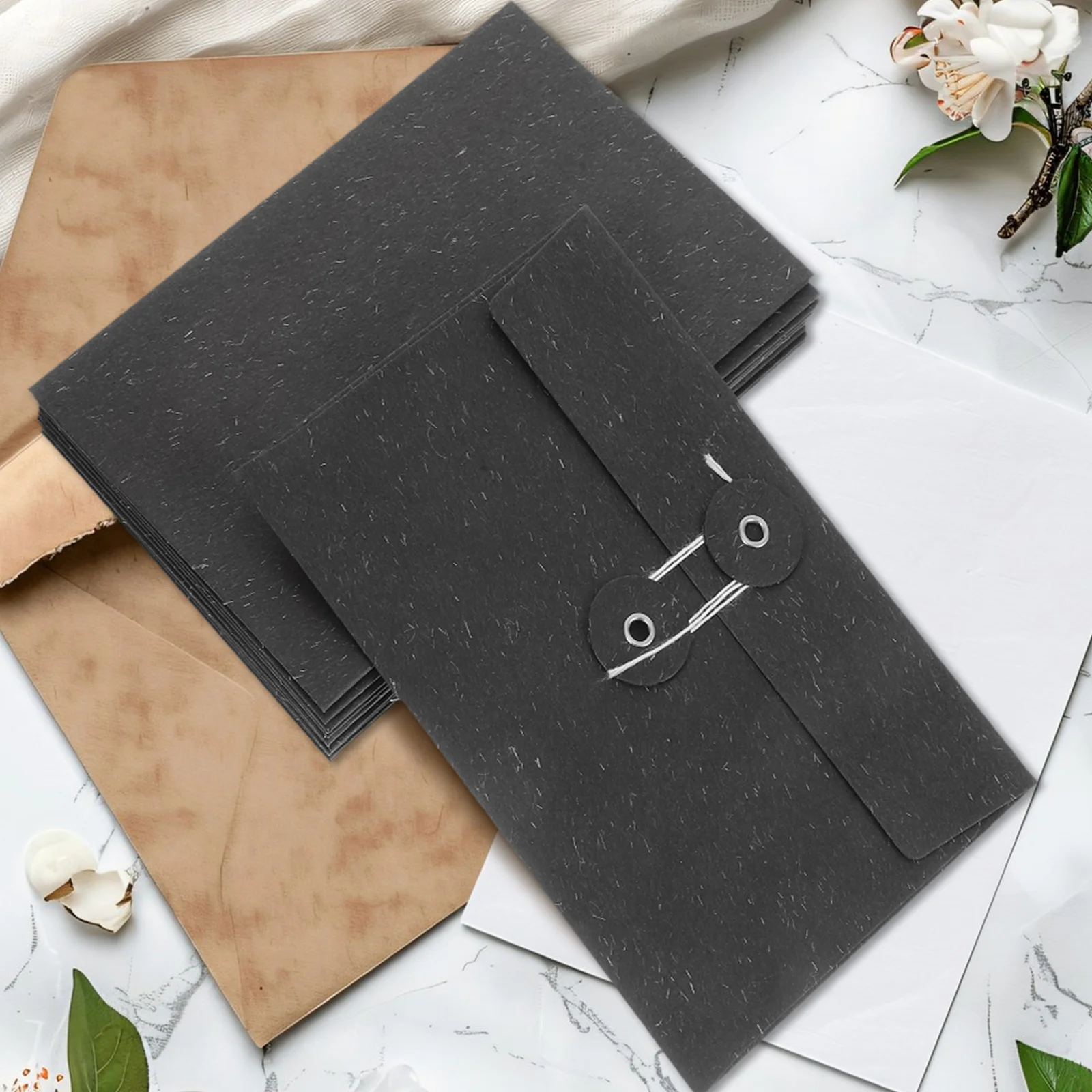 

10Pcs Strong Paper Envelopes Easy to Seal Decorative Card Envelopes Bridal Shower Shower Festival Accessories