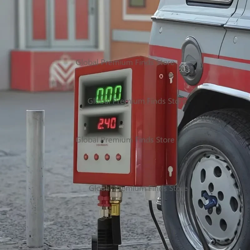 Wall-Mounted Tire Inflator with Digital Display Fully Automatic for Home Garage Automotive Tool