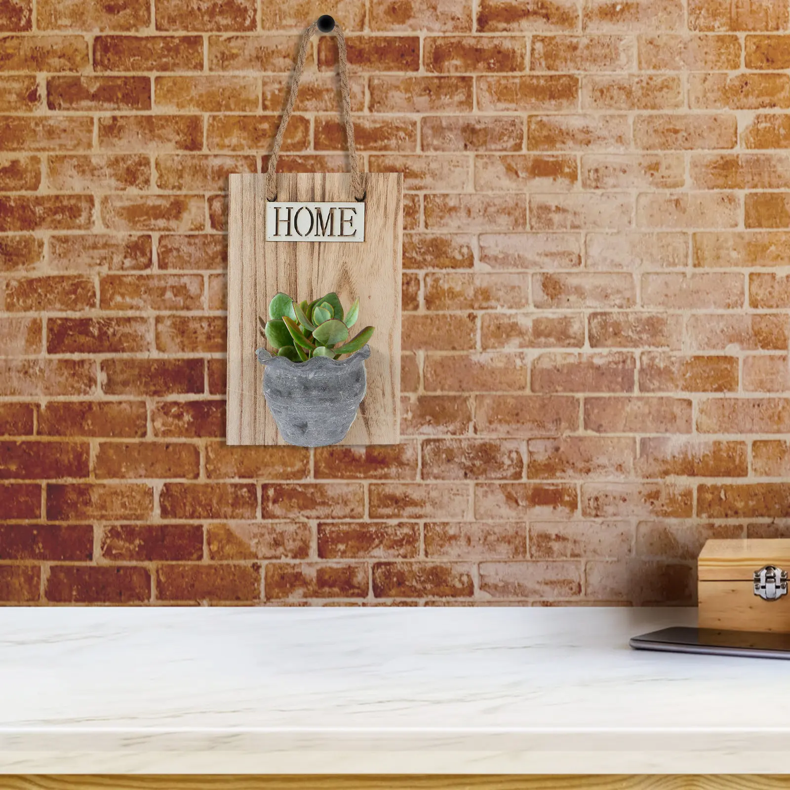 

Настенные кашпо в деревенском стиле для комнатных и уличных растений, подвесные горшки для цветов, декор для сада, держатели для суккулентов