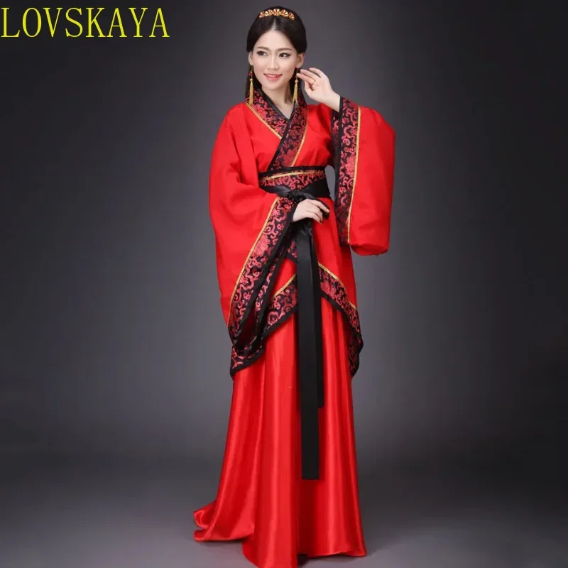 Hanfu Nationalen Chinesischen Tanz Kostüm Männer Alte Cosplay Traditionelle Chinesische Kleidung für Frauen Hanfu Kleidung Dame Bühne Kleid