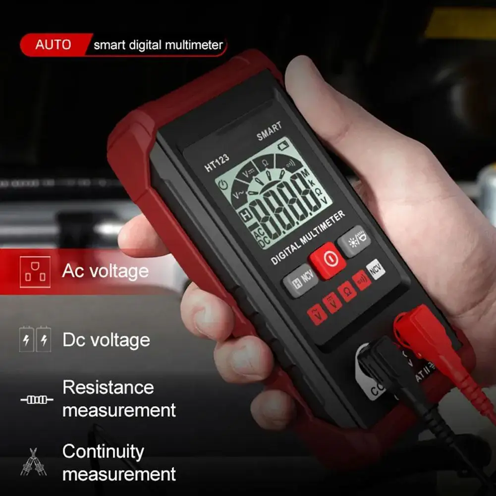 NEW High Quality HT123 High Precision Digital Multimeter With NCV Detection And LED Flashlight Measure Tester For AC/DC Vol A4U1