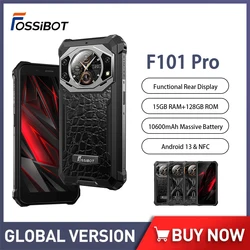 FOSSiBOT-teléfono móvil inteligente F101 PRO, celular resistente de 5,45 pulgadas, FHD + 15GB + 128GB, Android 13, cámara infrarroja de visión nocturna, 10600mAh, NFC