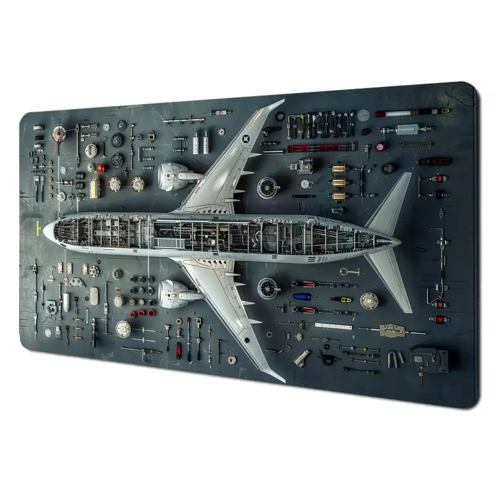 

Запчасти для самолета, коврик для мыши, большой коврик для компьютерного офиса, игрового стола, XXL, резиновые противоскользящие коврики для игровой клавиатуры, длинные настольные коврики