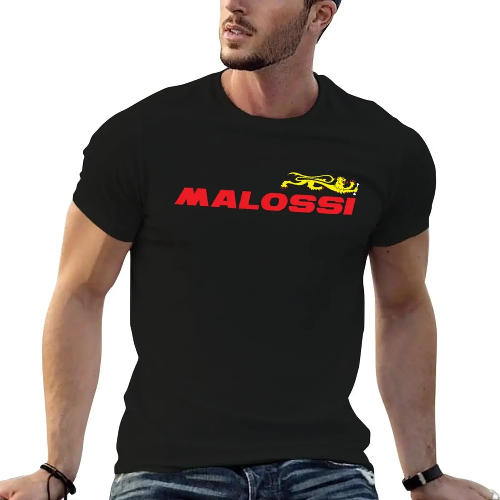 

MALOSSI ITALY Premium T-Shirt rapper graphic tees quick drying boys whites mens graphic t-shirts pack