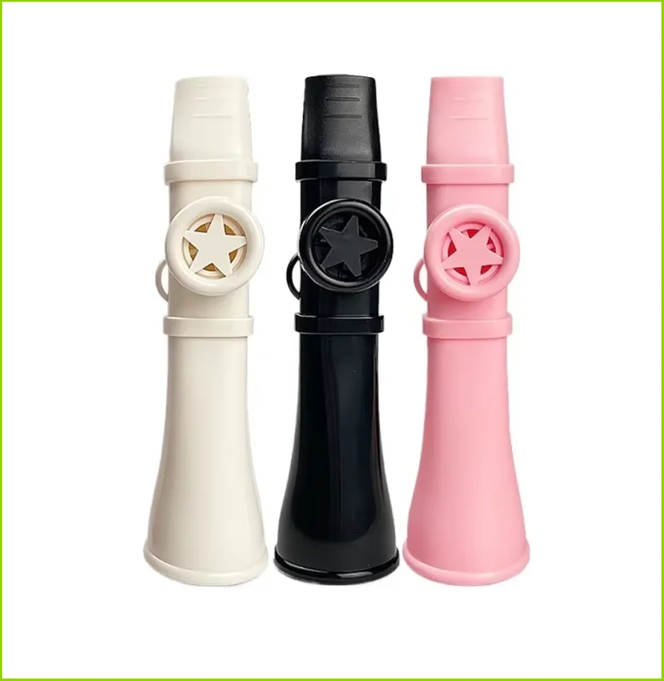 Portable ABS Kazoo Flute Easy To Learn with Lanyard Musical Instruments Joyful British Musical Whistle Toy Boys Girls Gift