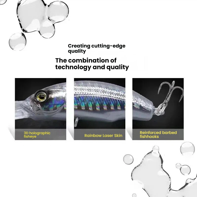 Crankbait Minnow 5.5cm – Señuelo Duro para Lubina, Lucio y Perca - imagen 5