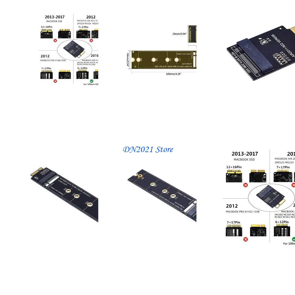 

F3KE для M.2 NGFF SSD-карта для Air Macbooks 2010-2011 A1369 A1370 MC503 M