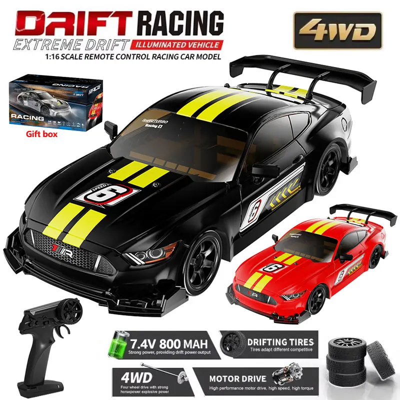 

1:16 4WD автомобиль с дистанционным управлением, дрифт-гонки, 2,4G, высокоскоростной автомобиль Monster 4x4, спортивные грузовики, гоночные автомобили, модель игрушки, подарки для детей и взрослых