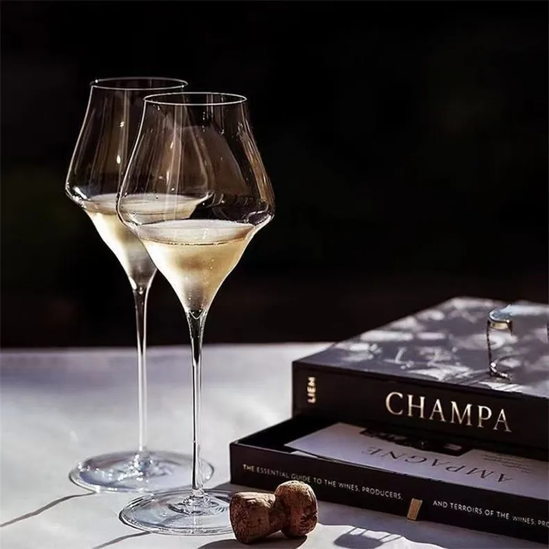 YJQ Josephine style ultra-light thin rod crystal glass cloud cup red wine champagne sparkling wine glass