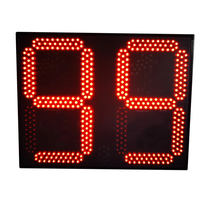 16 inch 2-digit LED display screen digital days counter wall mounted remote control semi outdoor full red display screen DAP