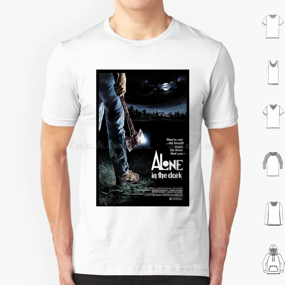 Alone In The Dark T Shirt Cotton Men Women DIY Print Film Movie Movies Horror Classic Vintage 1980s 1970s 80s 70s Cinema Old