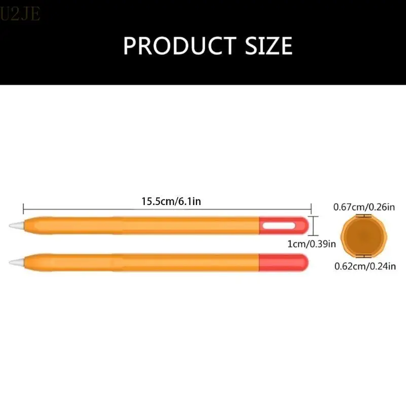 Péche à stylo en silicone U2Je, facile à installer pour crayon à usage quotidien