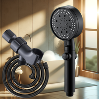5-Mode Shower Set w/ Holder & Hose High Pressure Handheld Shower Head,Water Saving Bathroom Upgrade Kit for Home