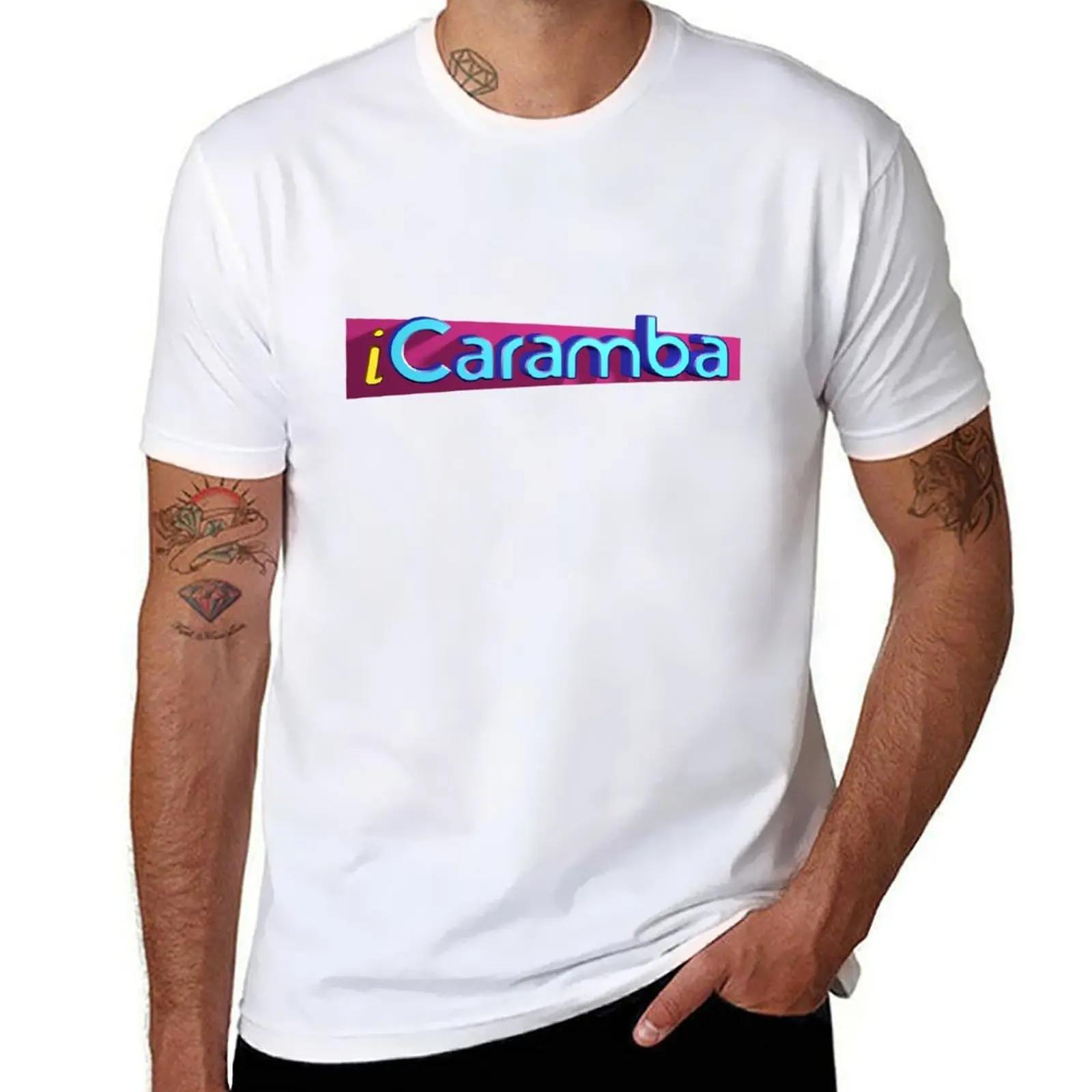 

iCaramba (Ay Caramba iCarly meme) T-Shirt man t shirts cotton funny t shirts man T-Shirt