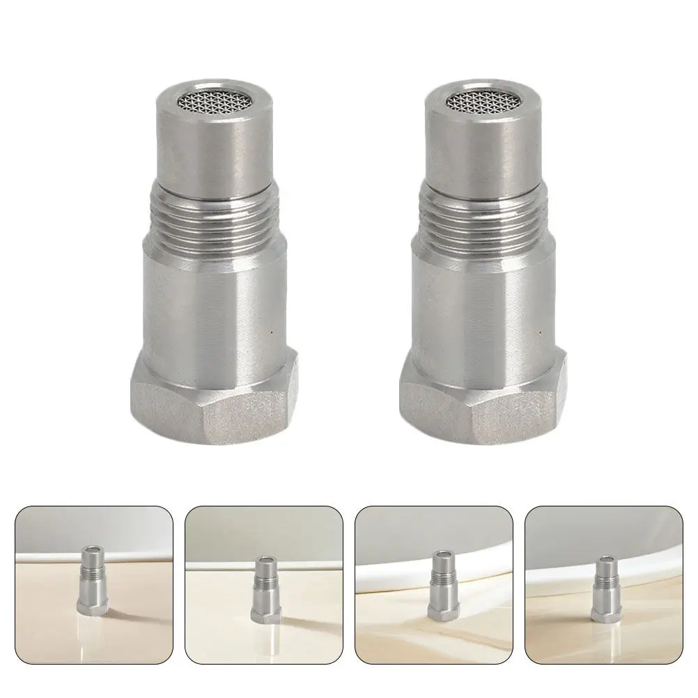2Pcs Push-Fit Pipe Extender Fittings Stainless Steel Threaded Extension Pipe Fittings High Precision Leak-Proof for Industrial