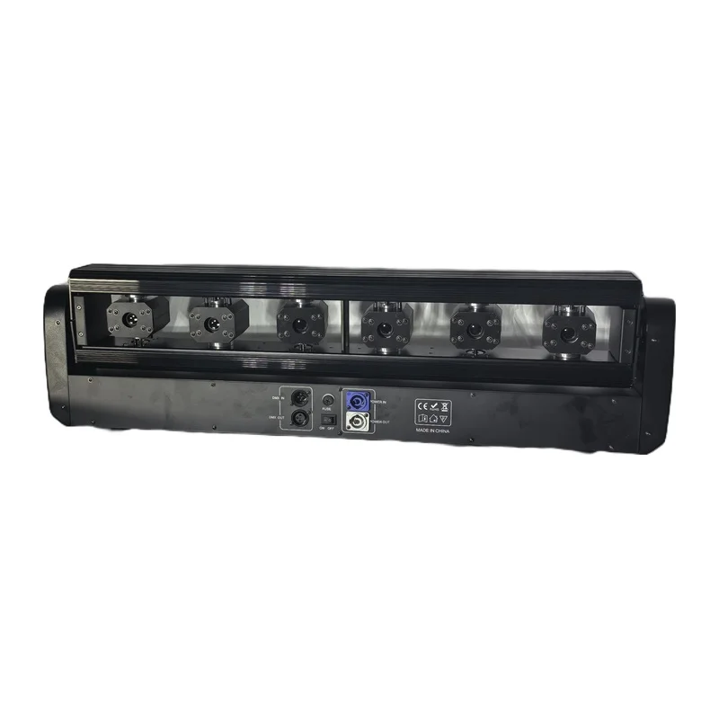 RED Color 6 Eyes Red Laser Light Voice Control & DMX Laser DJ Moving Head Light for KTV Stage Disco Night Club bar