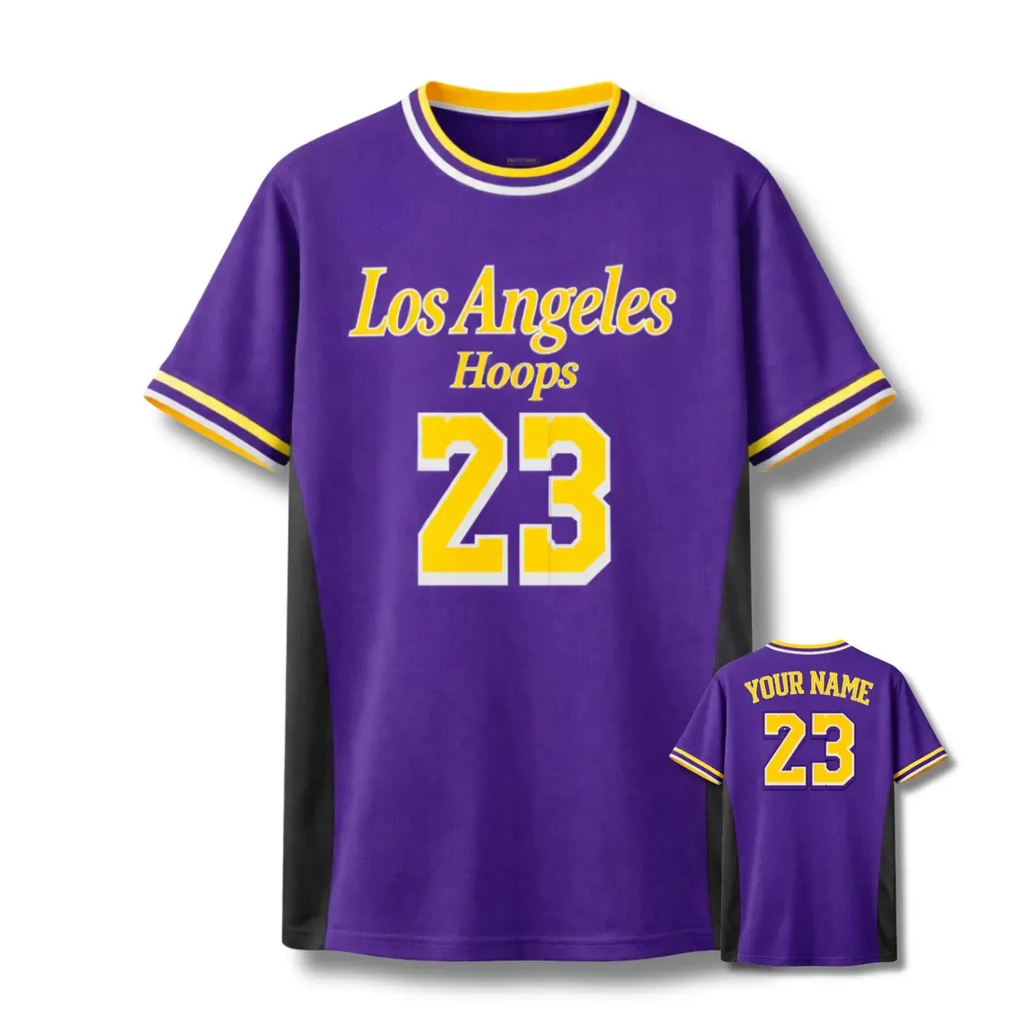 Custom Los Angeles Boston Miami Chicago Letter Basketball Jersey Tshirt Personalized Name Number Quick Dry Breathable Sports Tee