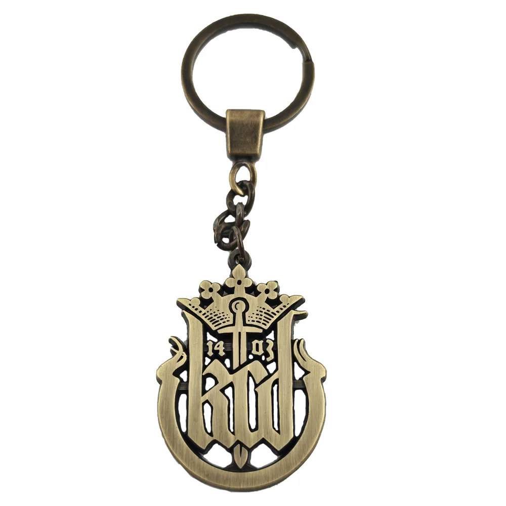 Kingdom Come Deliverance Schlüsselanhänger KCD Logo Schwert König Krone Metall-Schlüsselring Spiel-Fan-Kollektion Rucksack Auto Anhänger Geschenk – Detail 1