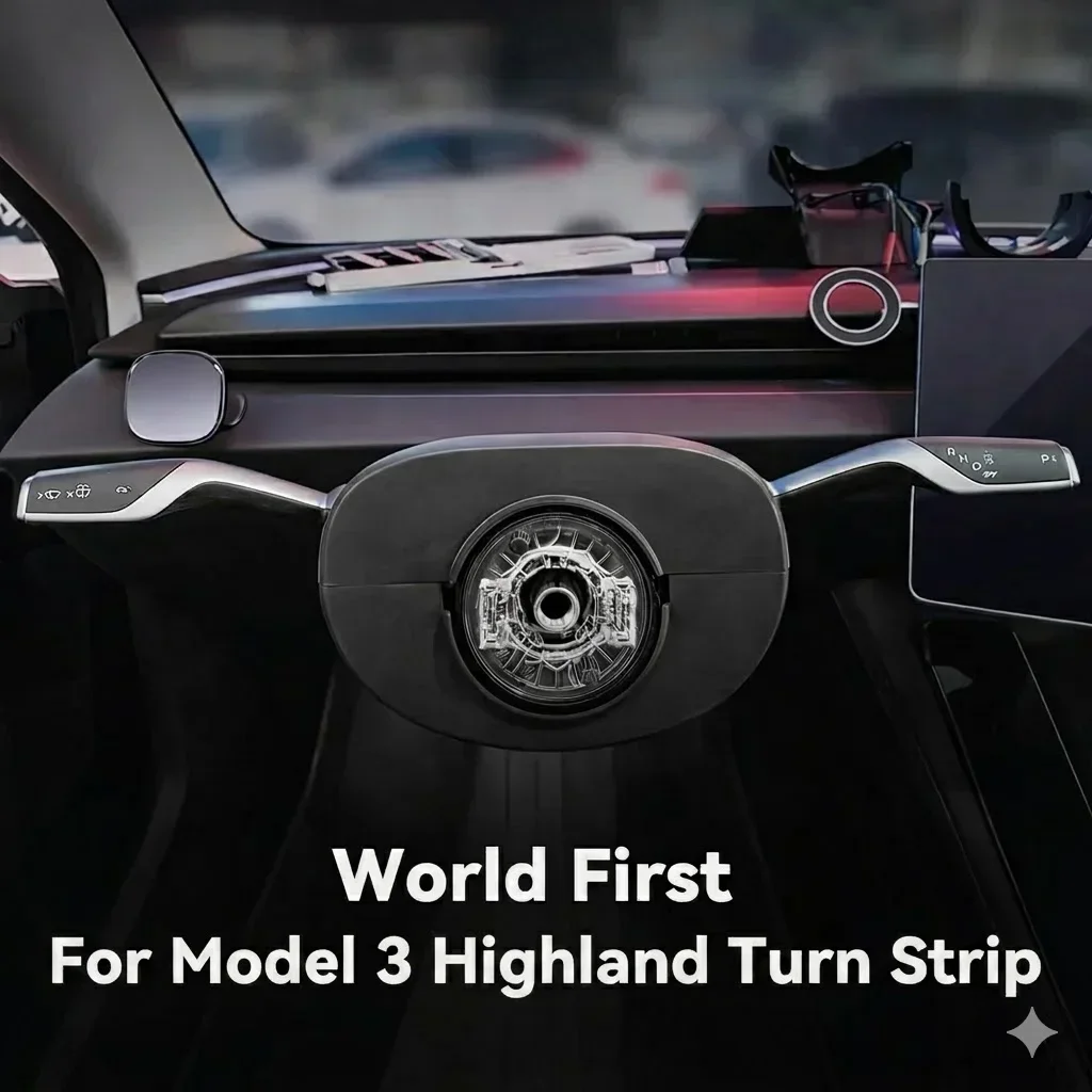 Newest Gear Stalk Lever for Tesla S/ X/Model 3/ Highland/ Y/Juniper Physical Shift Knob D/P/R Indicator and Turn Signal Lever