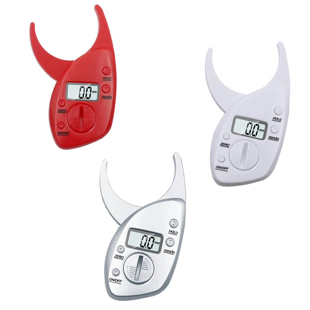 

Измерительный инструмент для штангенциркуля тела, измерительный инструмент, анализатор жира, ЖК-дисплей, анализатор жира, портативный, точный, прочный, красный