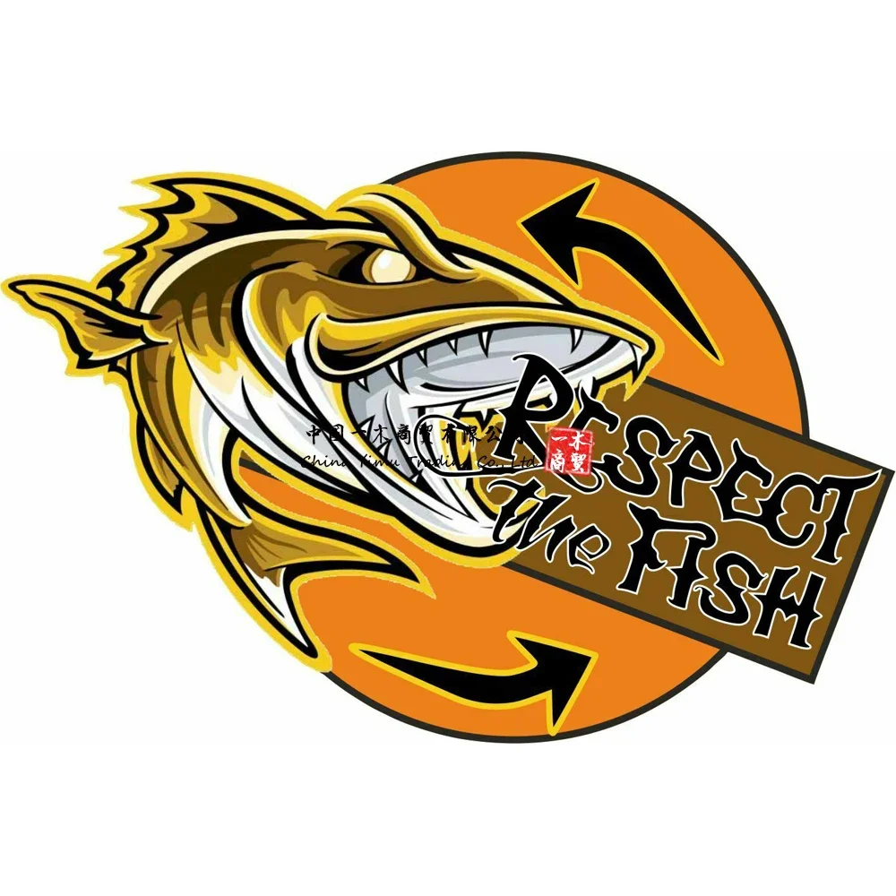 Respect The Fish Catch And Release Sticker Decal Fishing Car Boat Window Bumper