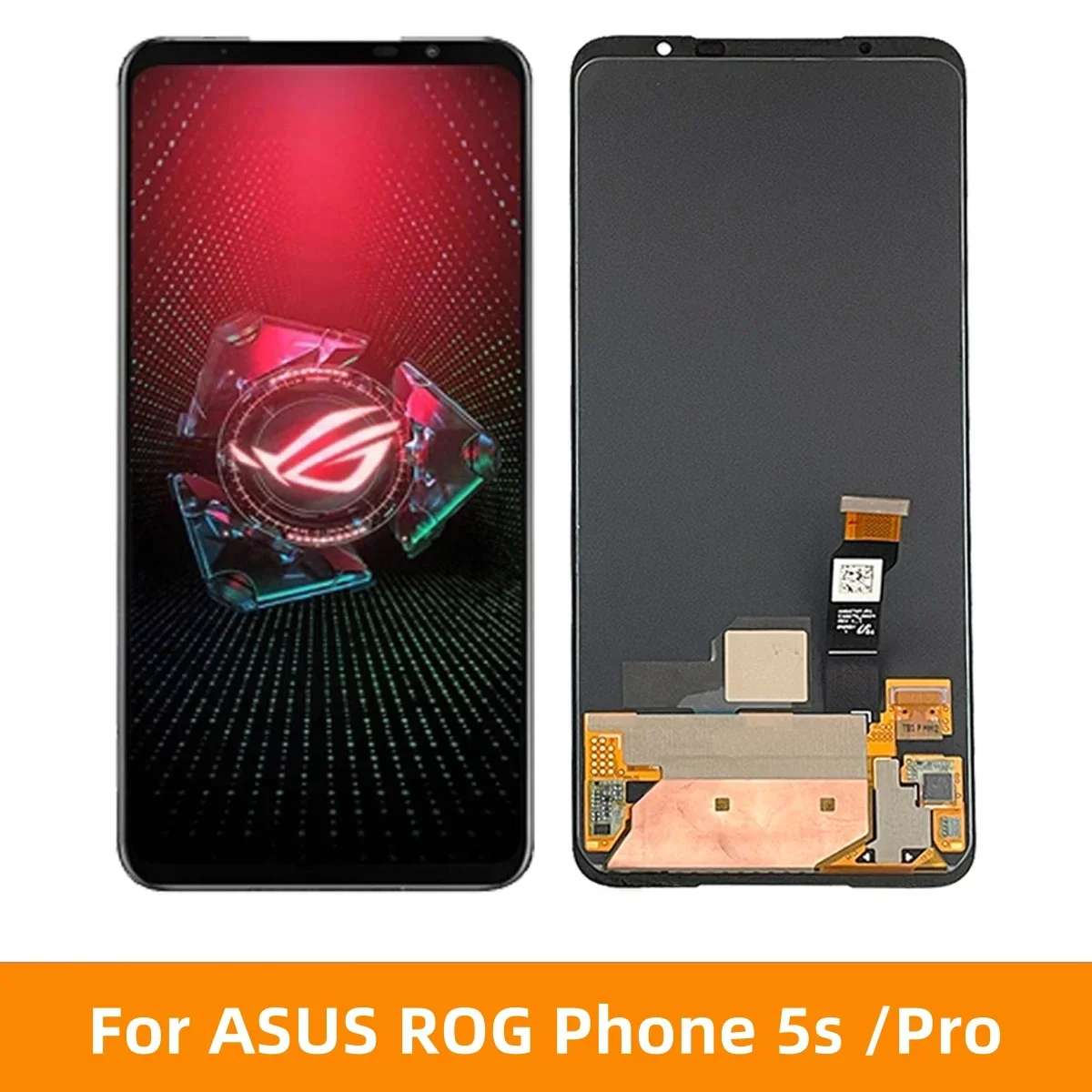 

AMOLED For ASUS ROG Phone 5s Pro ZS676KS LCD Display Touch Digitizer Screen Assembly