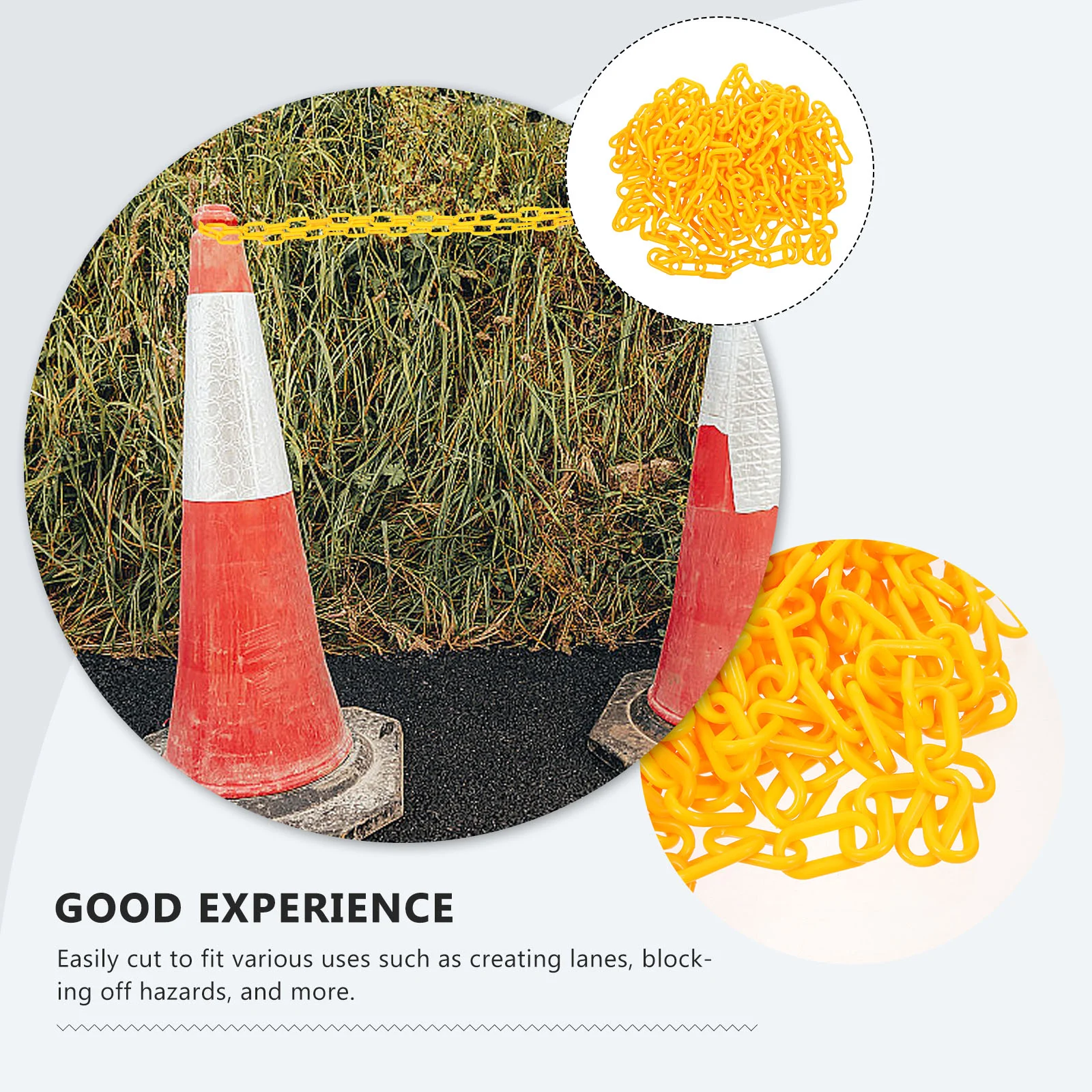 Protection Safety Chain Trailer Chains Yellow Belt Strap Accessories Site Barrier