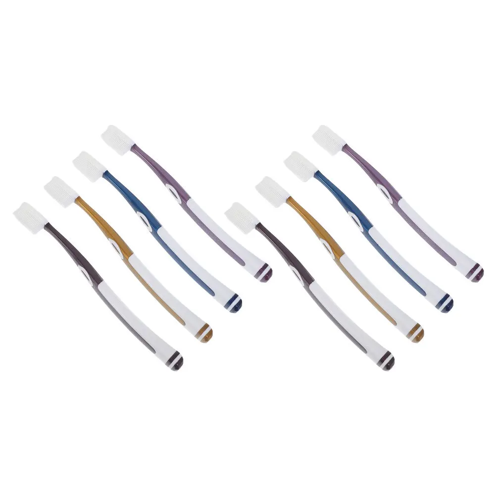 

8Pcs Adult Nano Toothbrush Silicone Soft Bristles Sensitive Gum Care Family Set Portable Travel Oral Tooth Brush for Men
