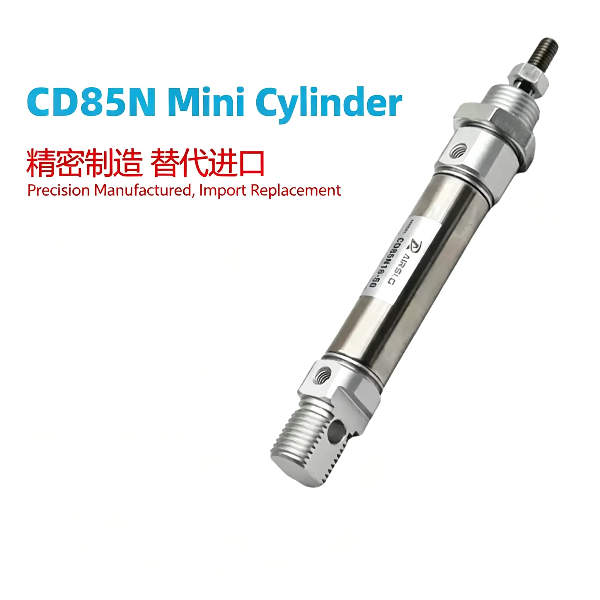  Mini Pneumatic Cylinder Double Acting Two Way Single Rod Air Cylinder Bore 8-20mm Stroke 10-200mm  CD85N10 16 20 25