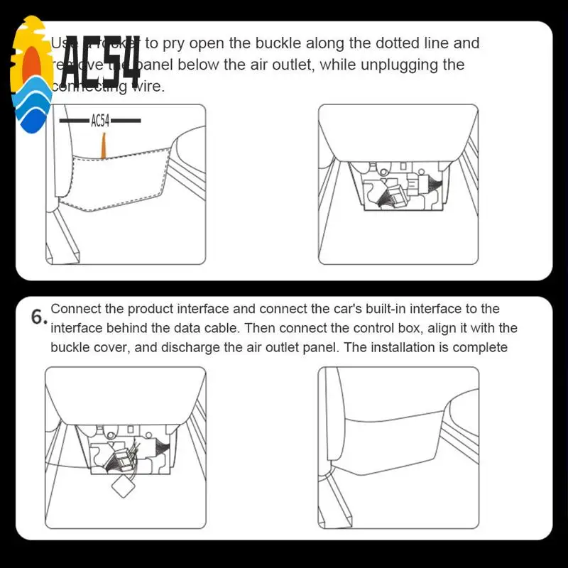 

AC54-For Tesla Model 3/Y 2021-2023 Central Control Intelligent Button Console Docking Station Dual Usb Shunt Hub