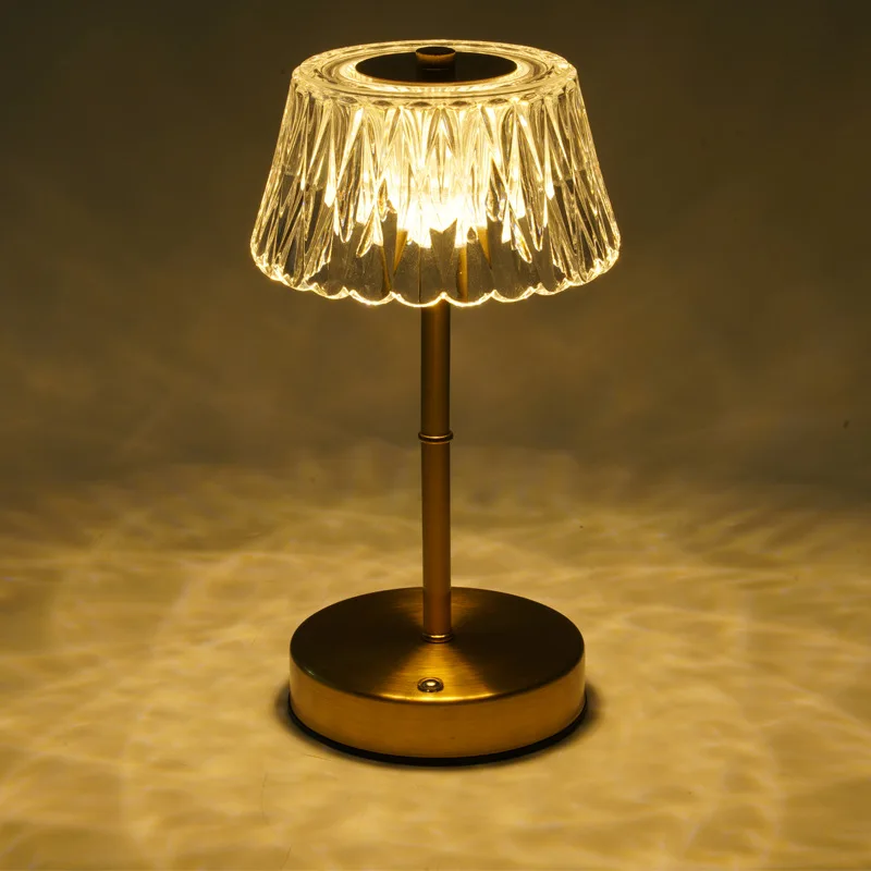 Metal touch switch night light hotel cafe bar desktop bedroom bedside ambient desk lamp