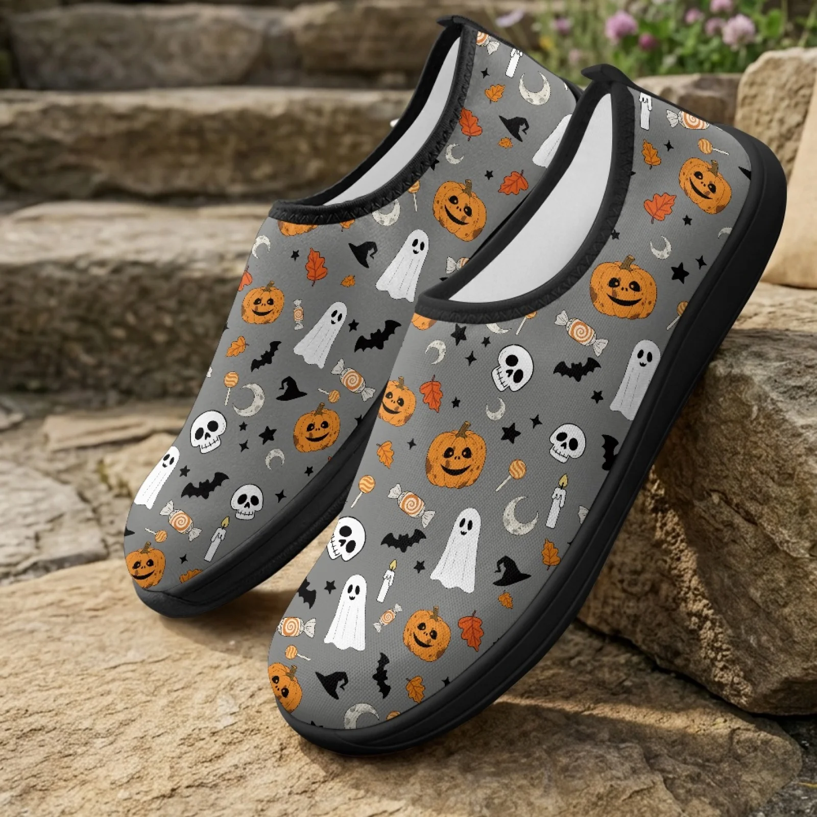 PENSTROLL Spooky Ghost 2026 Trending Casual Running Shoes Polyester & EVA Barefoot Zero Drop Sneakers Walking Shoes for Men