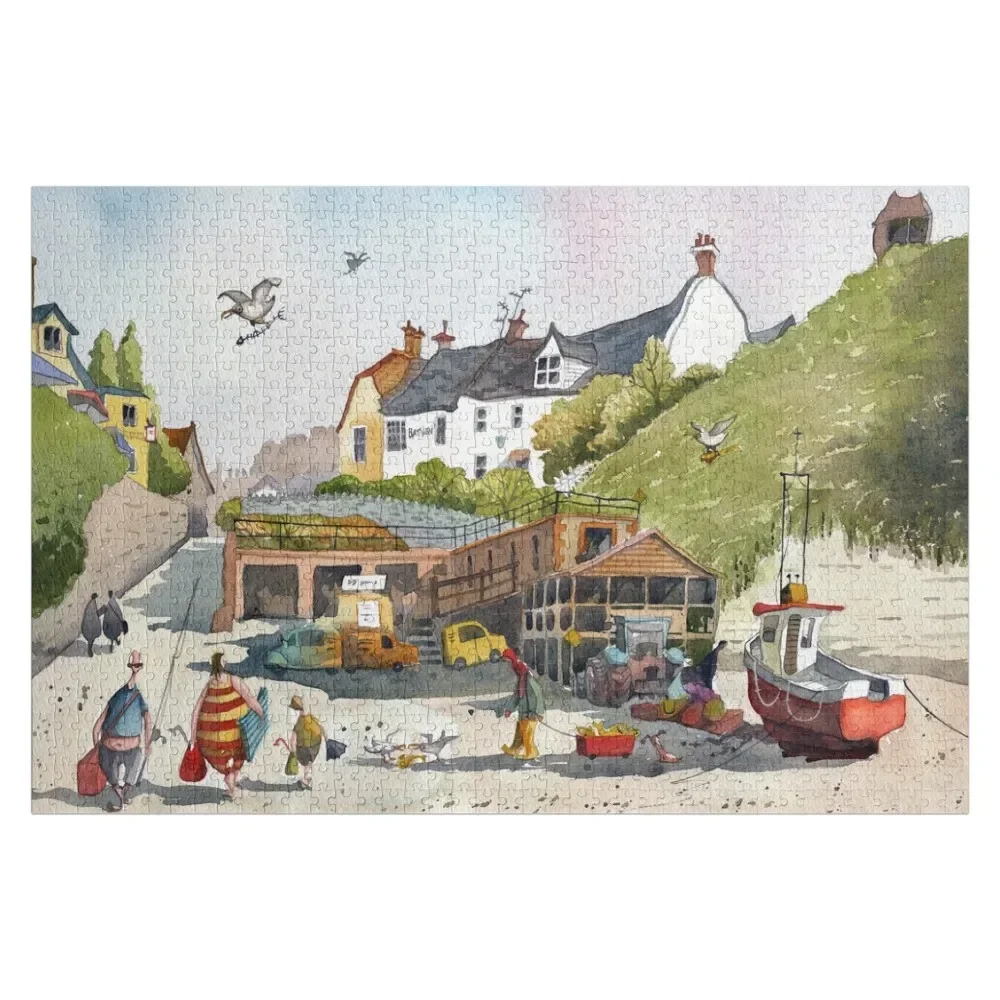 

Beer Beach East Devon Jigsaw Puzzle Photo Personalised Name Customizable Gift Puzzle