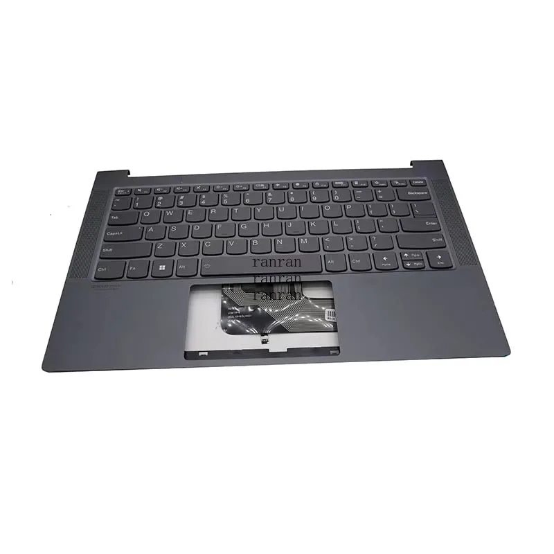 

0 Верхний чехол с упором для рук для ноутбука и клавиатурой с подсветкой в США для Lenovo Yoga Slim 7 14ARE05 Серый цвет