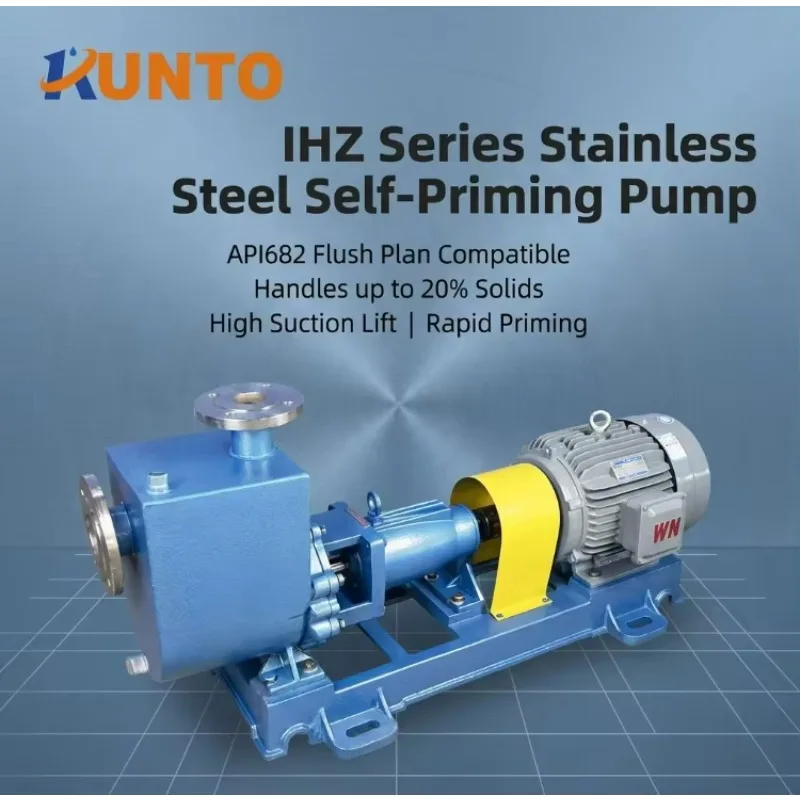 High Efficiency Industrial Centrifugal Pump +5% Performance Boost Quick-Release Shaft Self-Priming Pump Flush Plan Compatible