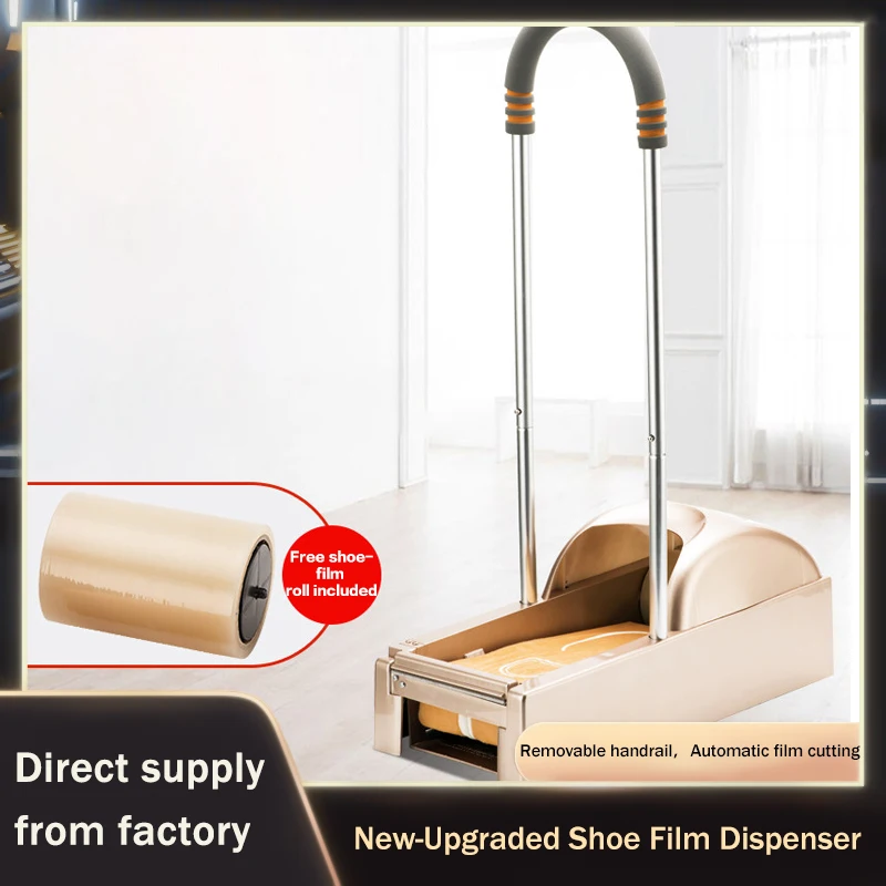 Heavy Duty Automatic Floor Shoe Film Wrapping Machine For Commercial Office And Entryway With Disposable Protectors Use