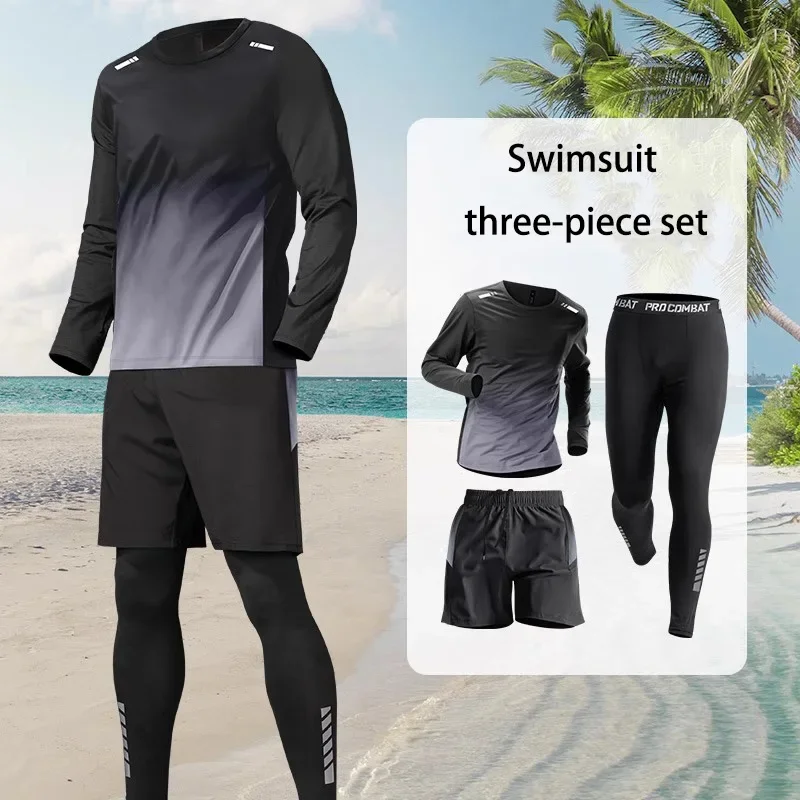 

Мужские и женские комплекты купальников, быстросохнущие эластичные купальники, пляжные тренировочные плавки, эластичные и удобные.