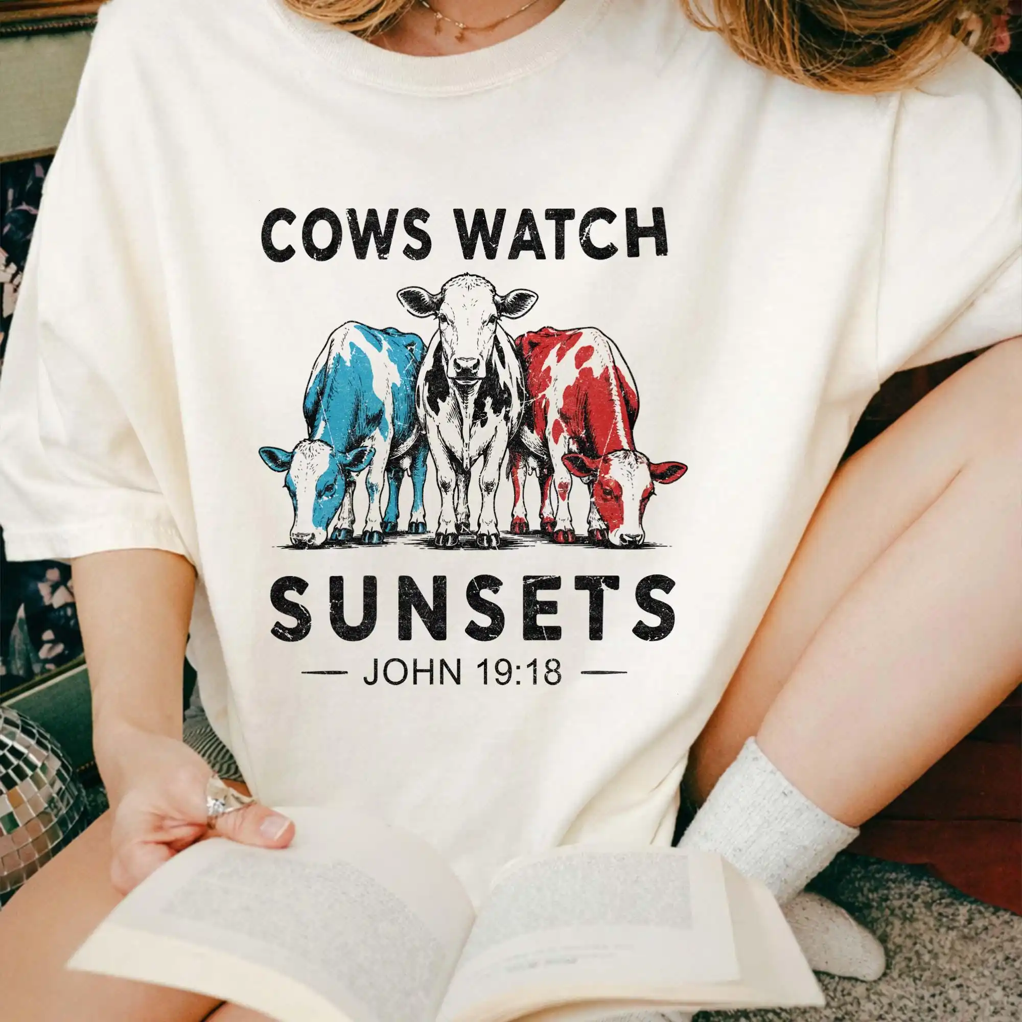 Cows Watch Sunsets Shirt, Harrow The Ninth Merch, The Locked Tomb Tee, Jod, Gideon The Ninth