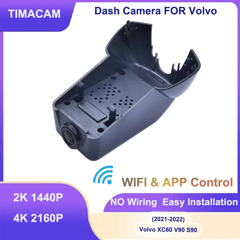 For Volvo XC60 2021 2022 For Volvo V90 2021 2022 For volvo S90 2021 2022 Dash Cam Car DVR 2K4K Wifi Plug and Play Video Recorder