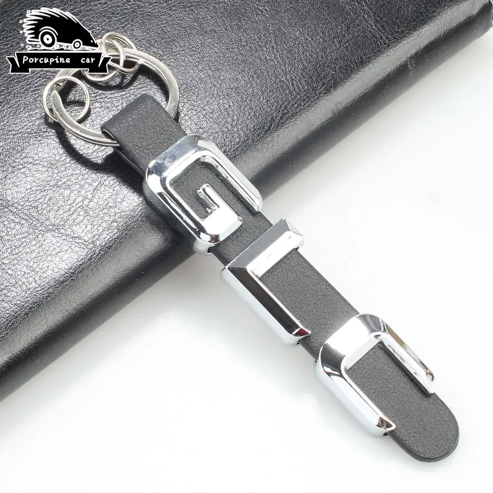 Zinc alloy leather Key Rings For Mercedes Benz GLA GLB GLC GLE GLK GLS 3D Car Keychain Metal Keyring Key Chain Rings Accessories