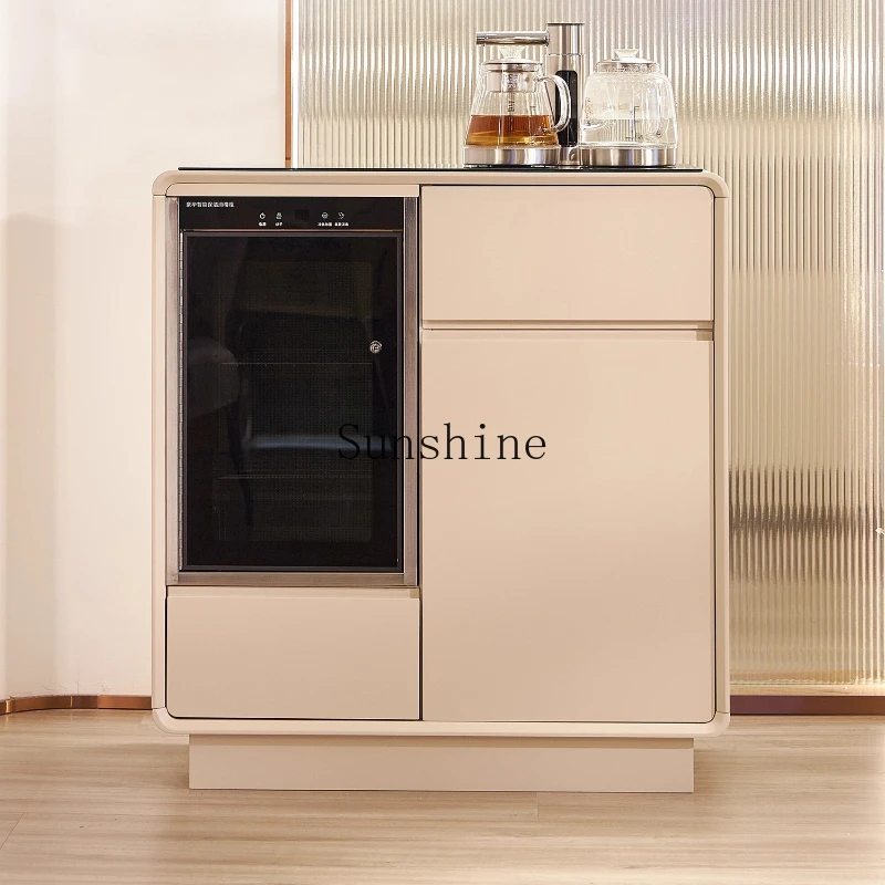 Modern simple home living room solid wood intelligent voice tea bar machine small water dispenser