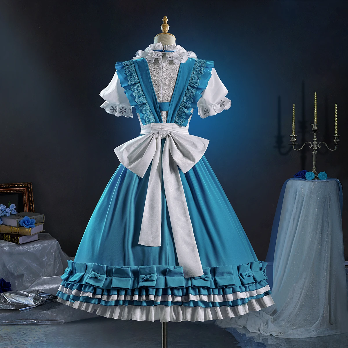 Game Identity V Journalist Cosplay Costume Alice in Dreamland Journalist Cosplay Baroque Style Dress Alice Lolita For Halloween