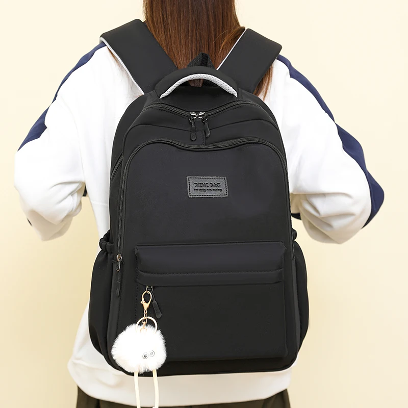 حقيبة ظهر نسائية ذات سعة كبيرة، حقيبة سفر نسائية كاجوال متعددة الجيوب، حقيبة مدرسية عالية الجودة للفتيات المراهقات، حقيبة كتب