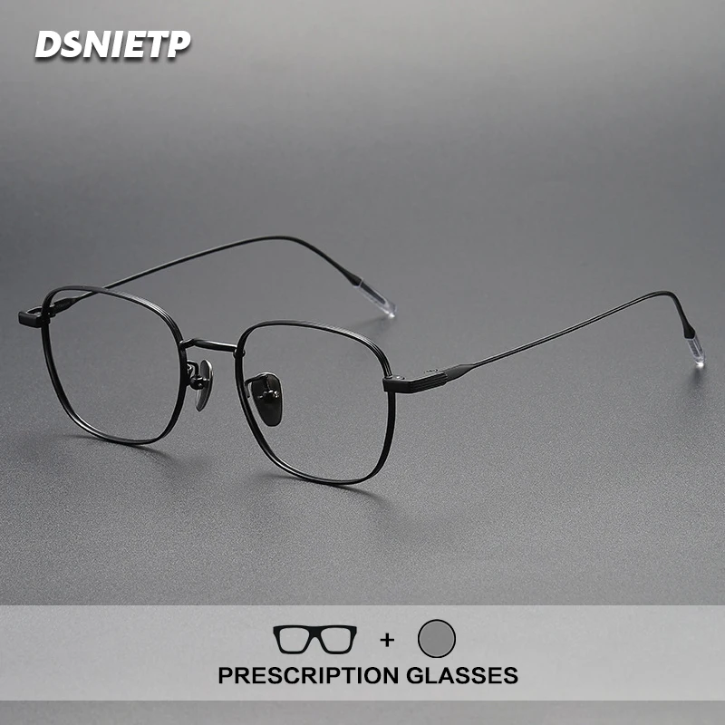 

Винтажные очки для чтения из чистого титана, мужские фотохромные очки с защитой от синего света, женские очки класса люкс в Японии