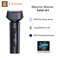 Xiaomi Youpin Showsee Electric Shaver F602 LED Digital Display Razor Reciprocating Shaving Beard Machine IPX7 Waterproof