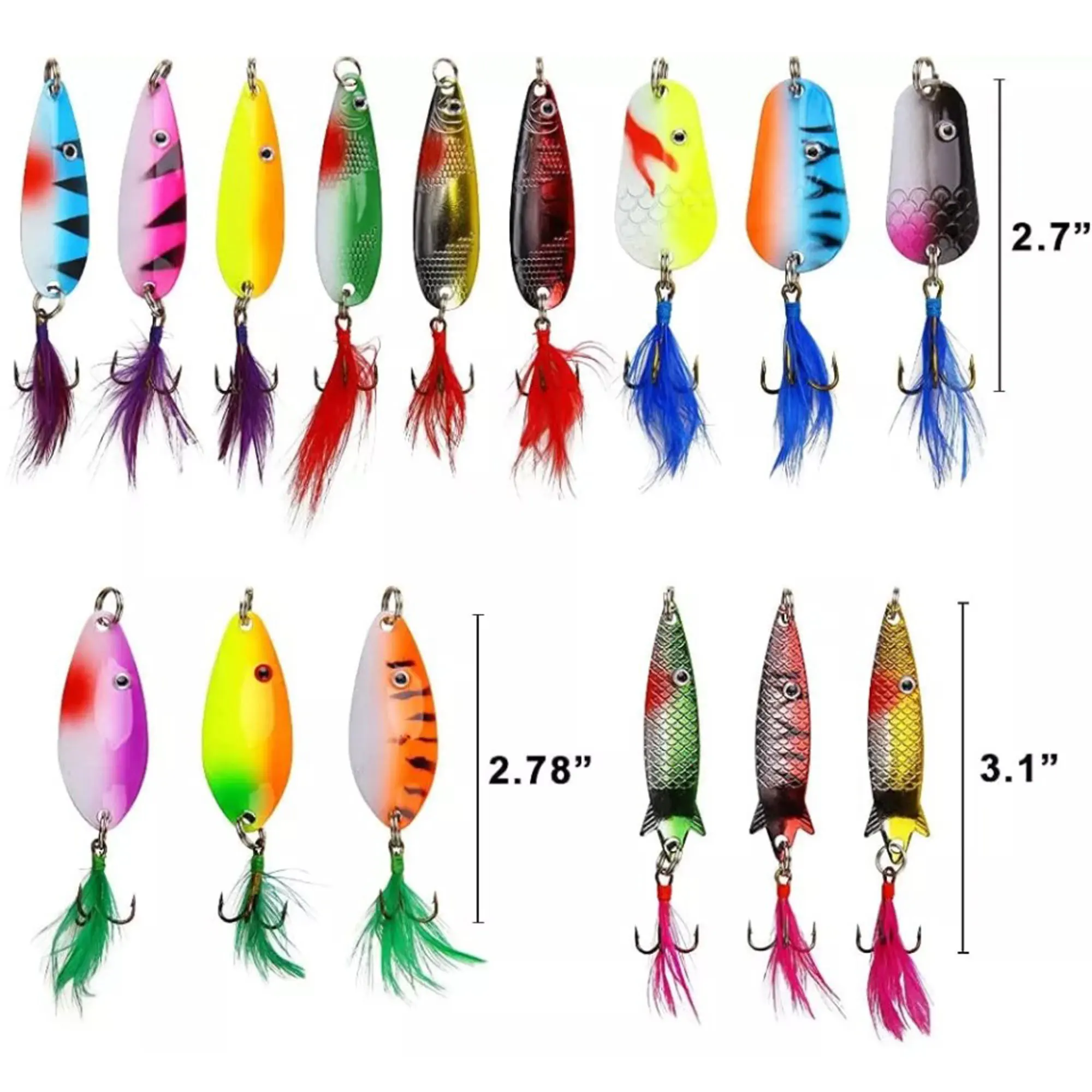 FREE FISHER Spinnerbaits y señuelos tipo cuchara para trucha - imagen 2