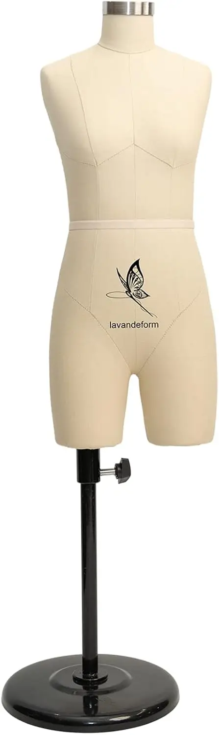 

Half Scale Dress Form, 1:2 Miniature Sewing Dummy for Pants and Dresses, Fully Pinnable in Beige