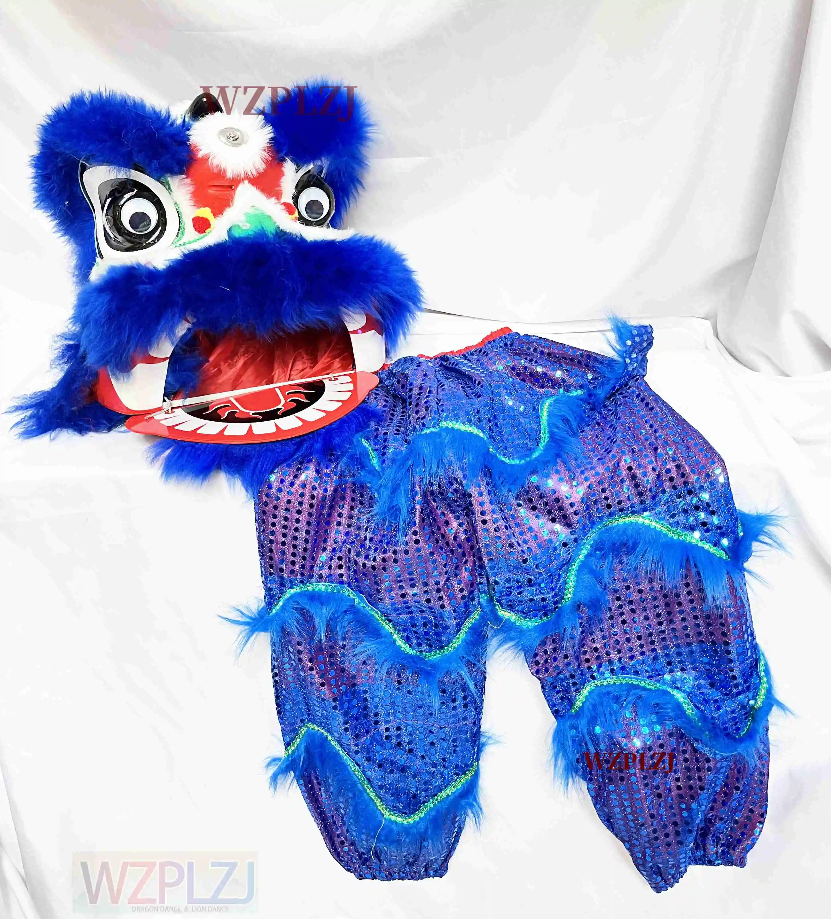 الثقافة الصينية التقليدية الأسد دمية رقص الدعائم زي التميمة طفل 12 بوصة الأطفال الشعبي 3-5 الأعمار حفلة كرنفال احتفال